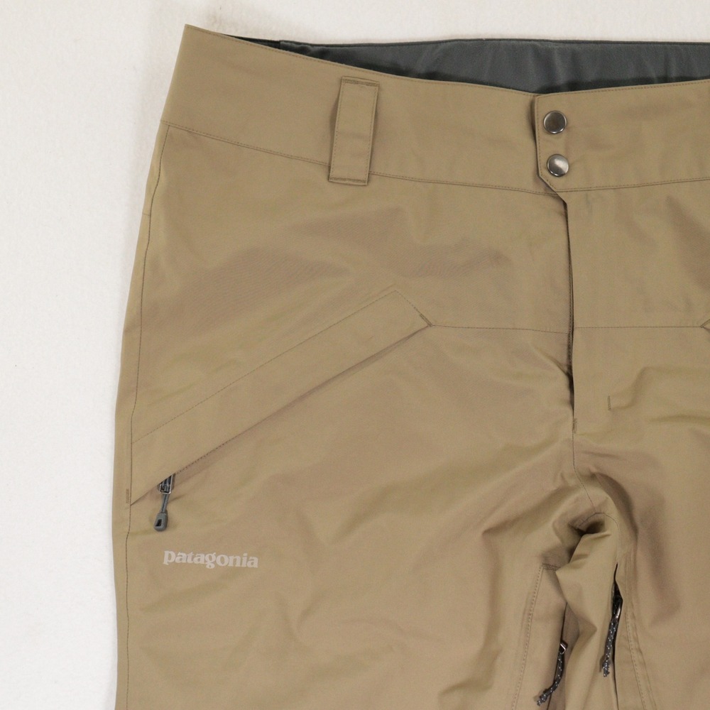 Patagonia Snowshot Ski Pants Waterproof Insulated Snowboarding Tan Men L - Picture 3 of 12